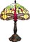 Dragonfly Genuine Stained Glass Lamp with Satin Bronze Finish Base - Perfect for a Living Room, Bedroom, Office, & More